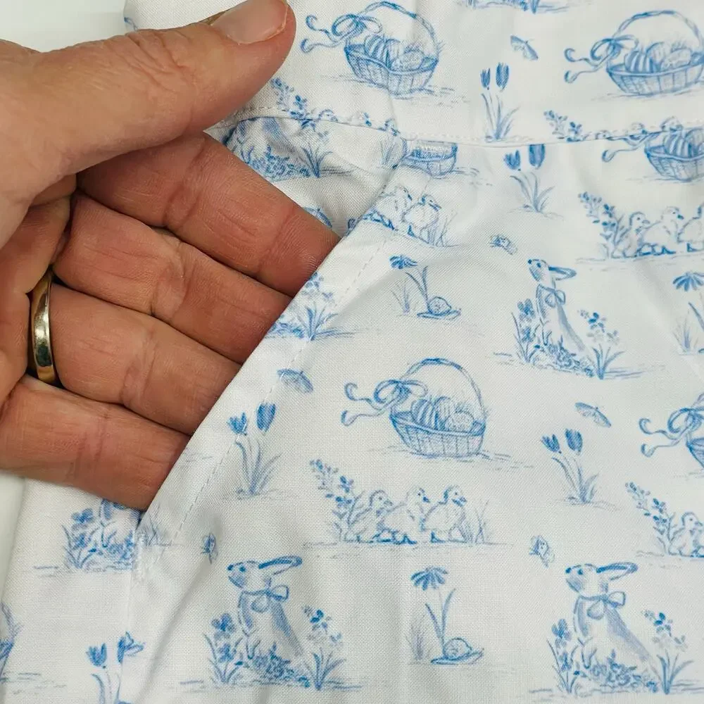 NWT Smockingbird Size 3 Bunny Toile Shorts Set